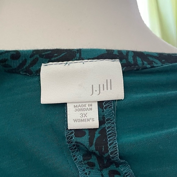 J. Jill Green and Black Dress Size 3X - Picture 6 of 7
